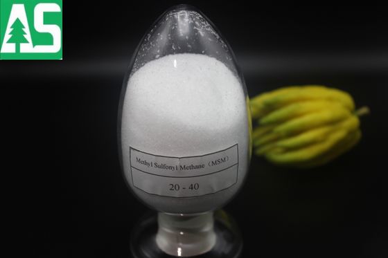 Methylsulfonylmethan weißes Kristallpulver 20-100 Mesh Anpassung MSM-Pulver
